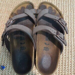 Brown Kids Birkenstocks Size 30, age 5-6